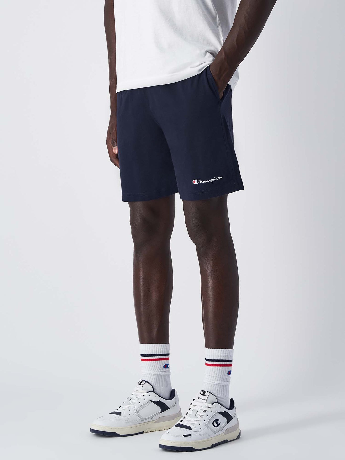SHORT IN JERSEY CHAMPION UOMO BLU