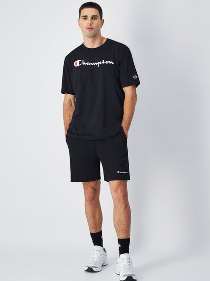 SHORT IN JERSEY CHAMPION UOMO NERO