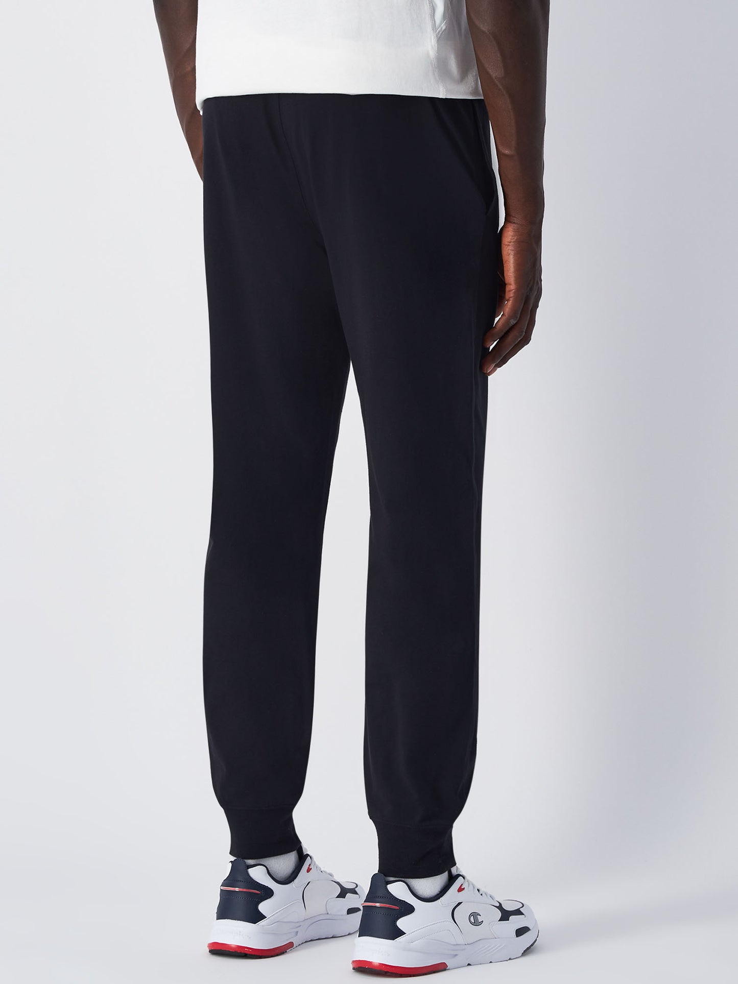 Pantaloni sportivi da uomo Champion neri per la primavera-estate