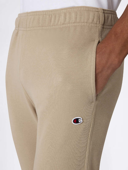 Pantaloni uomo Champion beige con polsini e coulisse