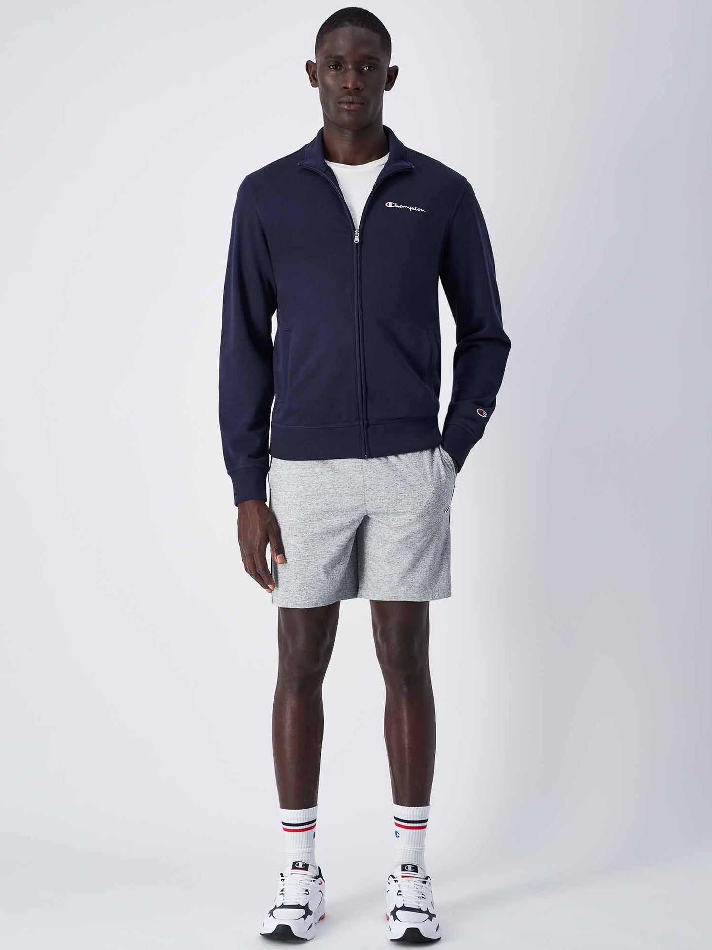 FELPA CON ZIP CHAMPION UOMO BLU