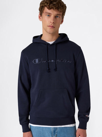Felpa con cappuccio Champion da uomo in blu