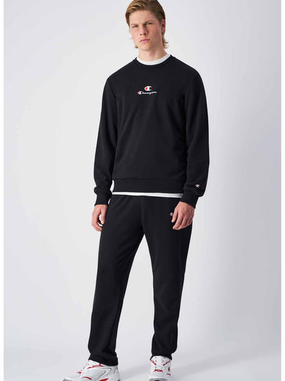 PANTALONE JOGGERS CON GAMBA DRITTA CHAMPION UOMO NERO