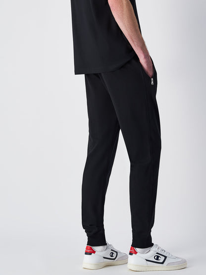 Pantaloni da uomo Champion neri con tasche zip e vita elasticizzata