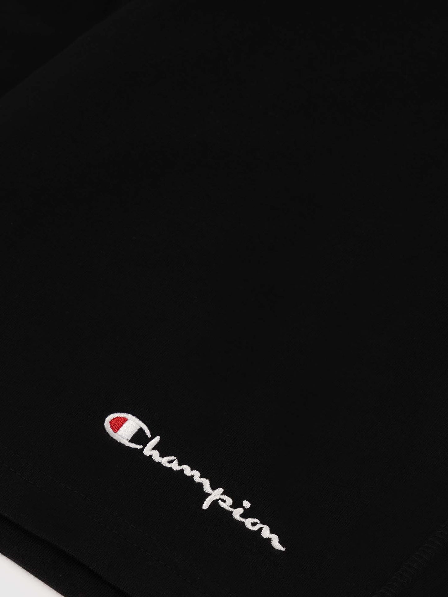 Shorts Champion da uomo neri con zip e vita elasticizzata