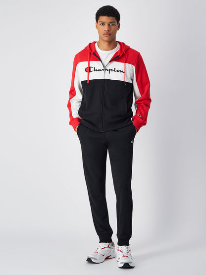 TUTA CHAMPION CON ZIP UOMO ROSSO NERO