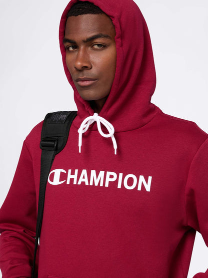 FELPA CON CAPPUCCIO CHAMPION DA UOMO BORDEAUX