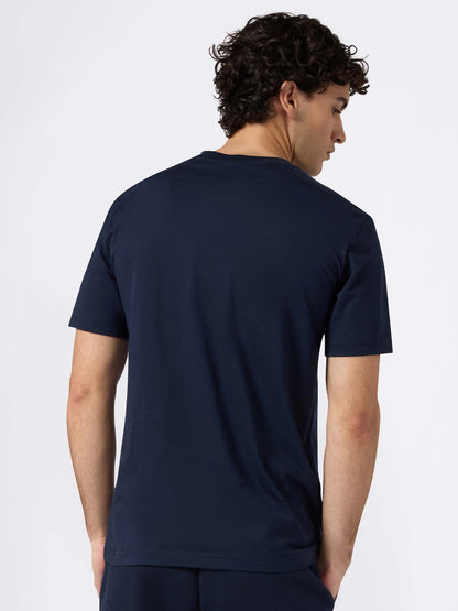 T-SHIRT GIROCOLLO CHAMPION DA UOMO BLU