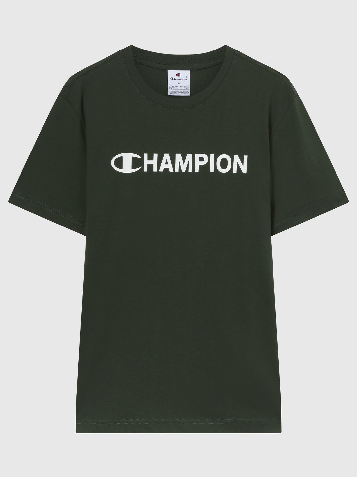 T-SHIRT GIROCOLLO CHAMPION DA UOMO VERDE