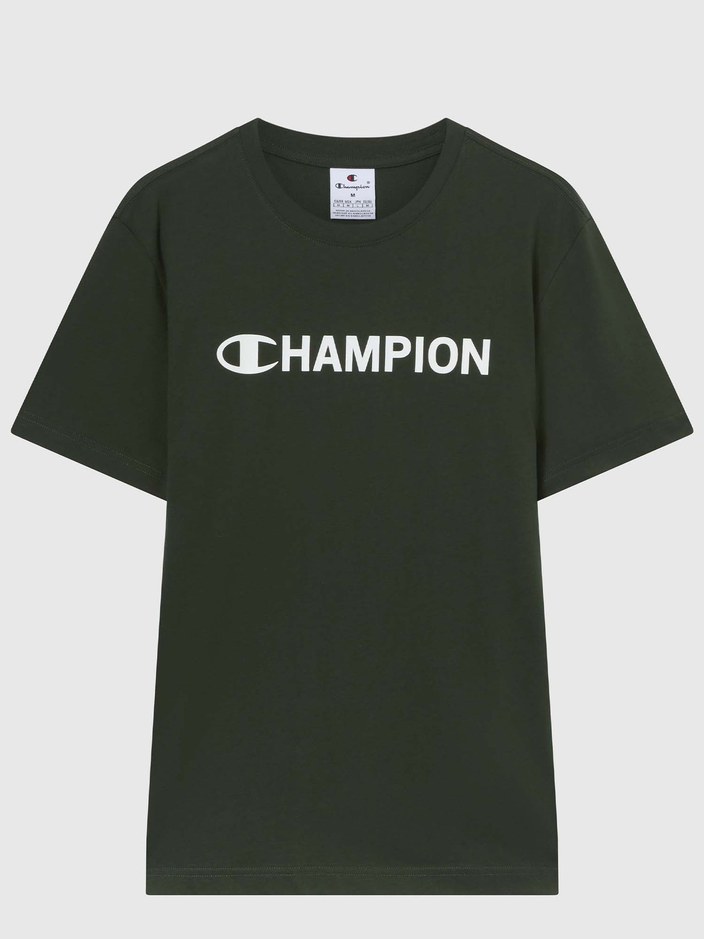 T-SHIRT GIROCOLLO CHAMPION DA UOMO VERDE