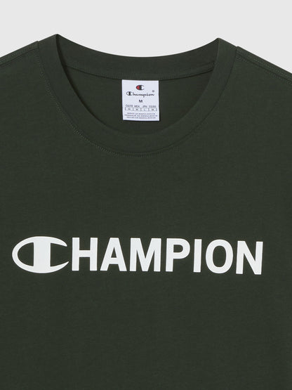 T-SHIRT GIROCOLLO CHAMPION DA UOMO VERDE
