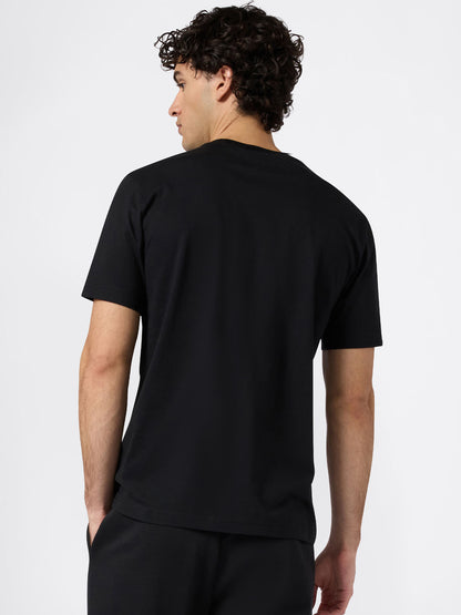 T-SHIRT GIROCOLLO CHAMPION DA UOMO NERO
