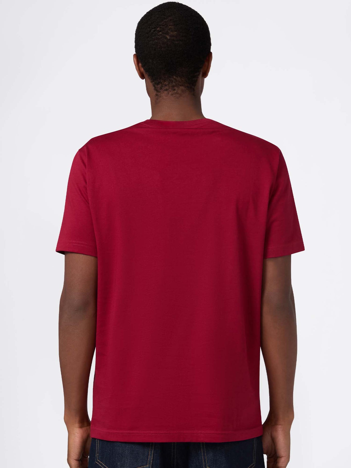 T-SHIRT GIROCOLLO CHAMPION DA UOMO BORDEAUX