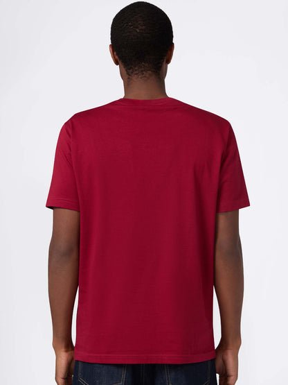 T-SHIRT GIROCOLLO CHAMPION DA UOMO BORDEAUX