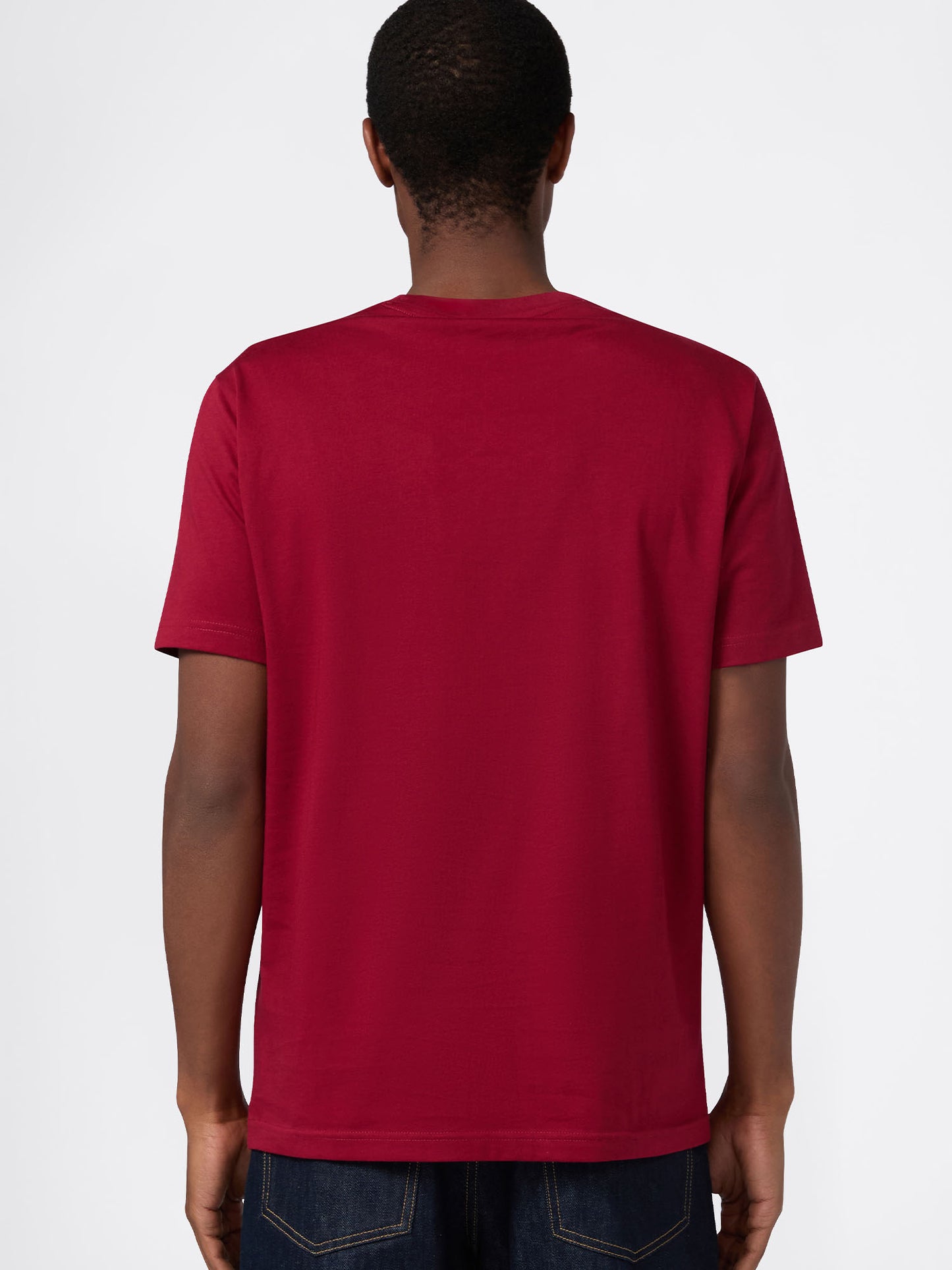 T-SHIRT GIROCOLLO CHAMPION DA UOMO BORDEAUX