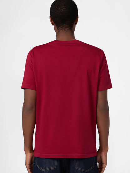 T-SHIRT GIROCOLLO CHAMPION DA UOMO BORDEAUX