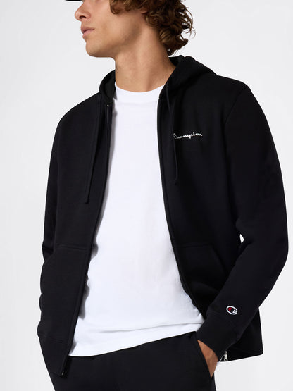 TUTA CON CAPPUCCIO FULL ZIP CHAMPION DA UOMO NERO