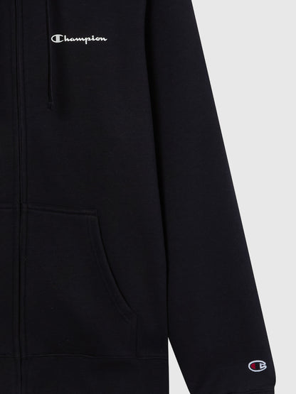 TUTA CON CAPPUCCIO FULL ZIP CHAMPION DA UOMO NERO