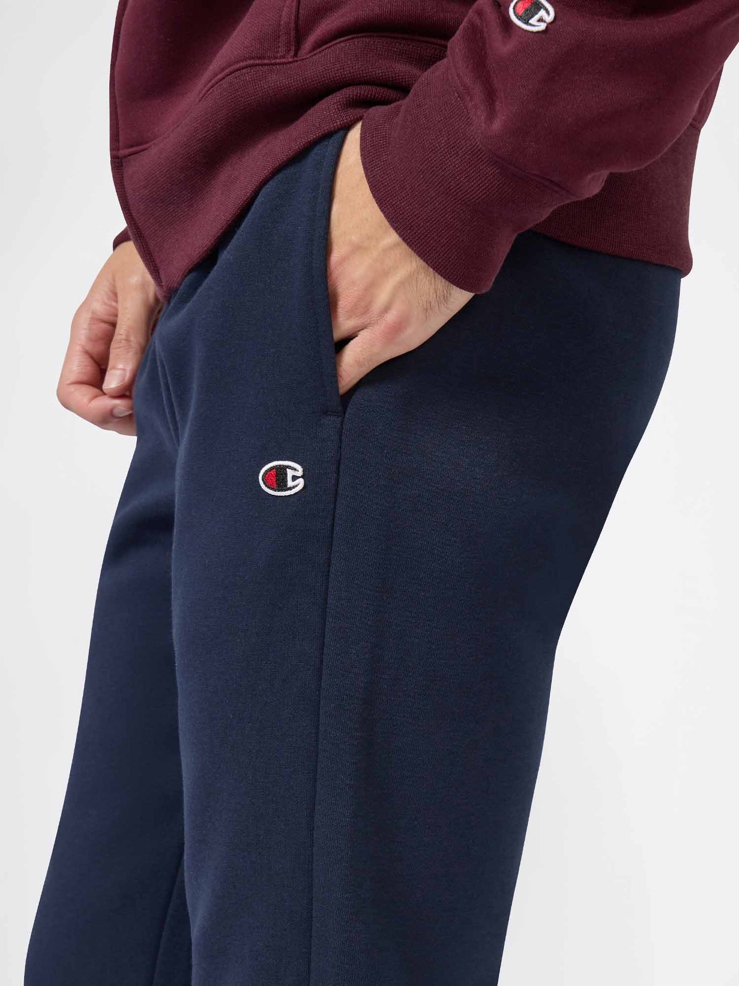 TUTA CON CAPPUCCIO FULL ZIP CHAMPION DA UOMO BORDEAUX