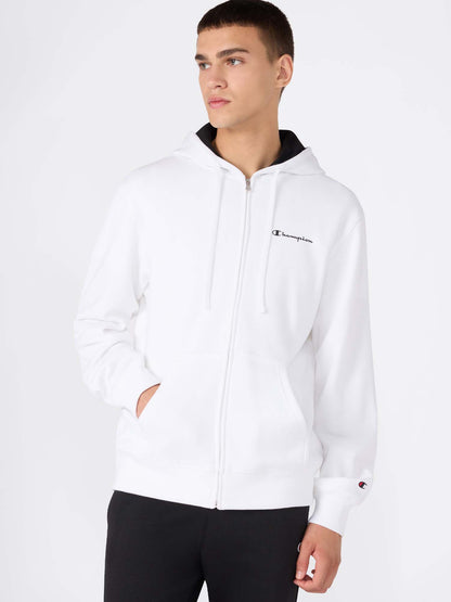 TUTA CON CAPPUCCIO FULL ZIP CHAMPION DA UOMO BIANCO