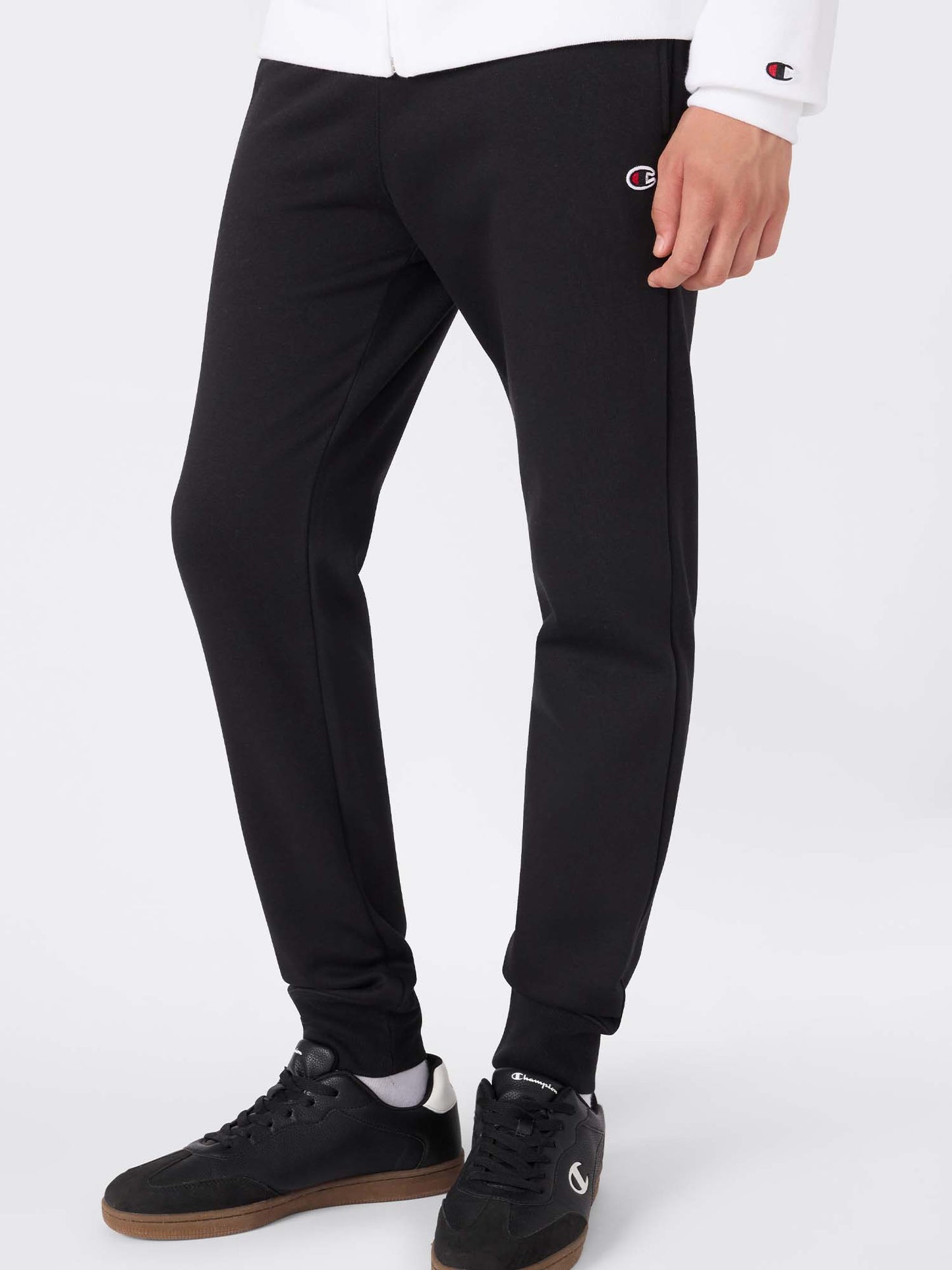 TUTA CON CAPPUCCIO FULL ZIP CHAMPION DA UOMO BIANCO