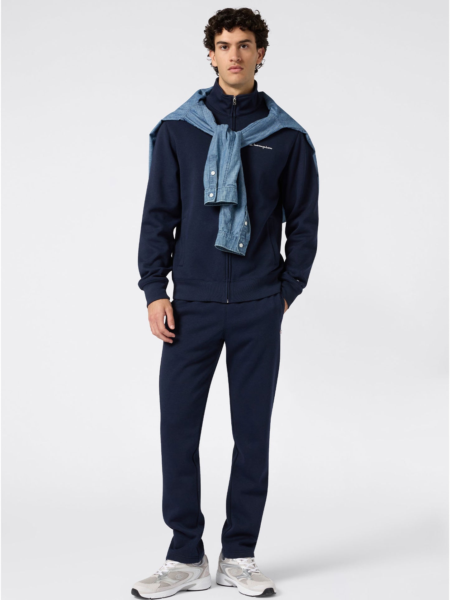 TUTA FULL ZIP CHAMPION  DA UOMO BLU