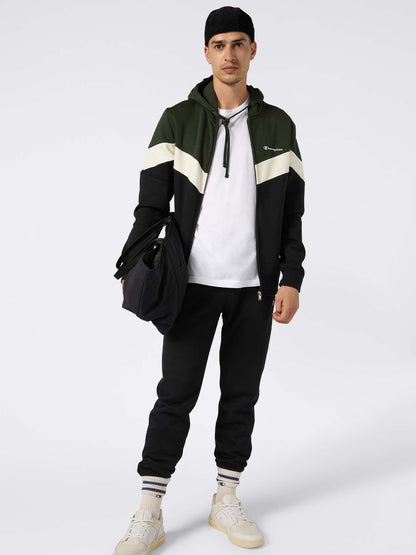 TUTA FULL ZIP E CAPPUCCIO CHAMPION DA UOMO VERDE