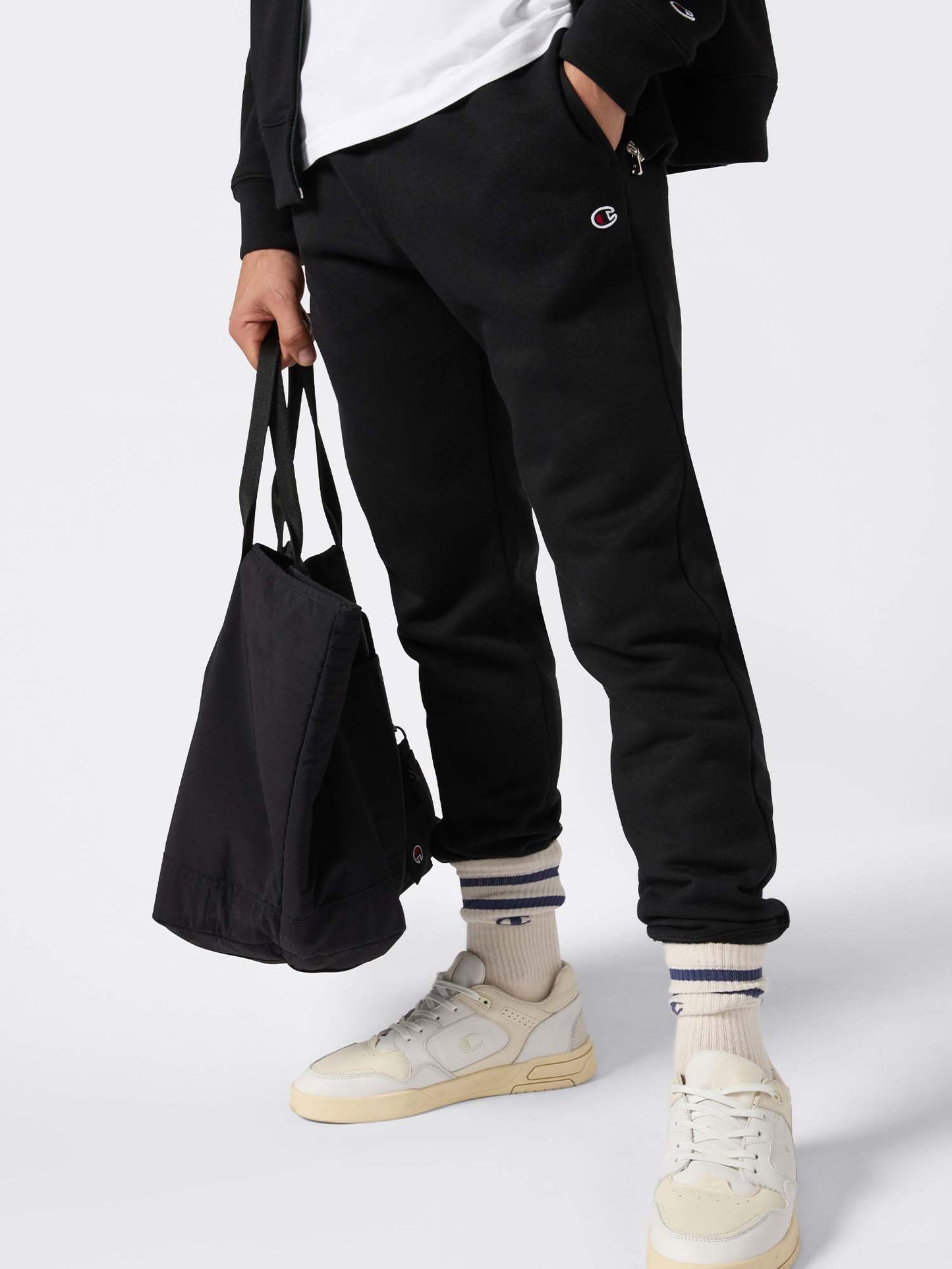 TUTA FULL ZIP E CAPPUCCIO CHAMPION DA UOMO VERDE