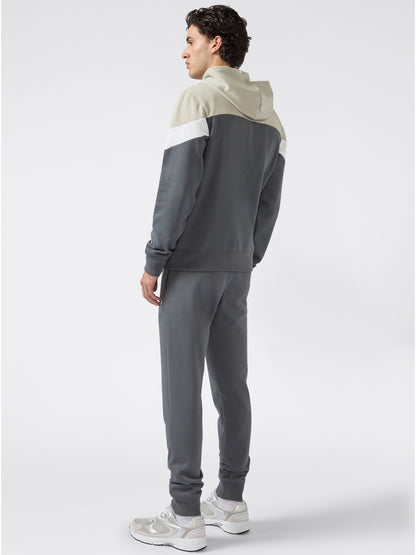 TUTA FULL ZIP E CAPPUCCIO CHAMPION DA UOMO BEIGE