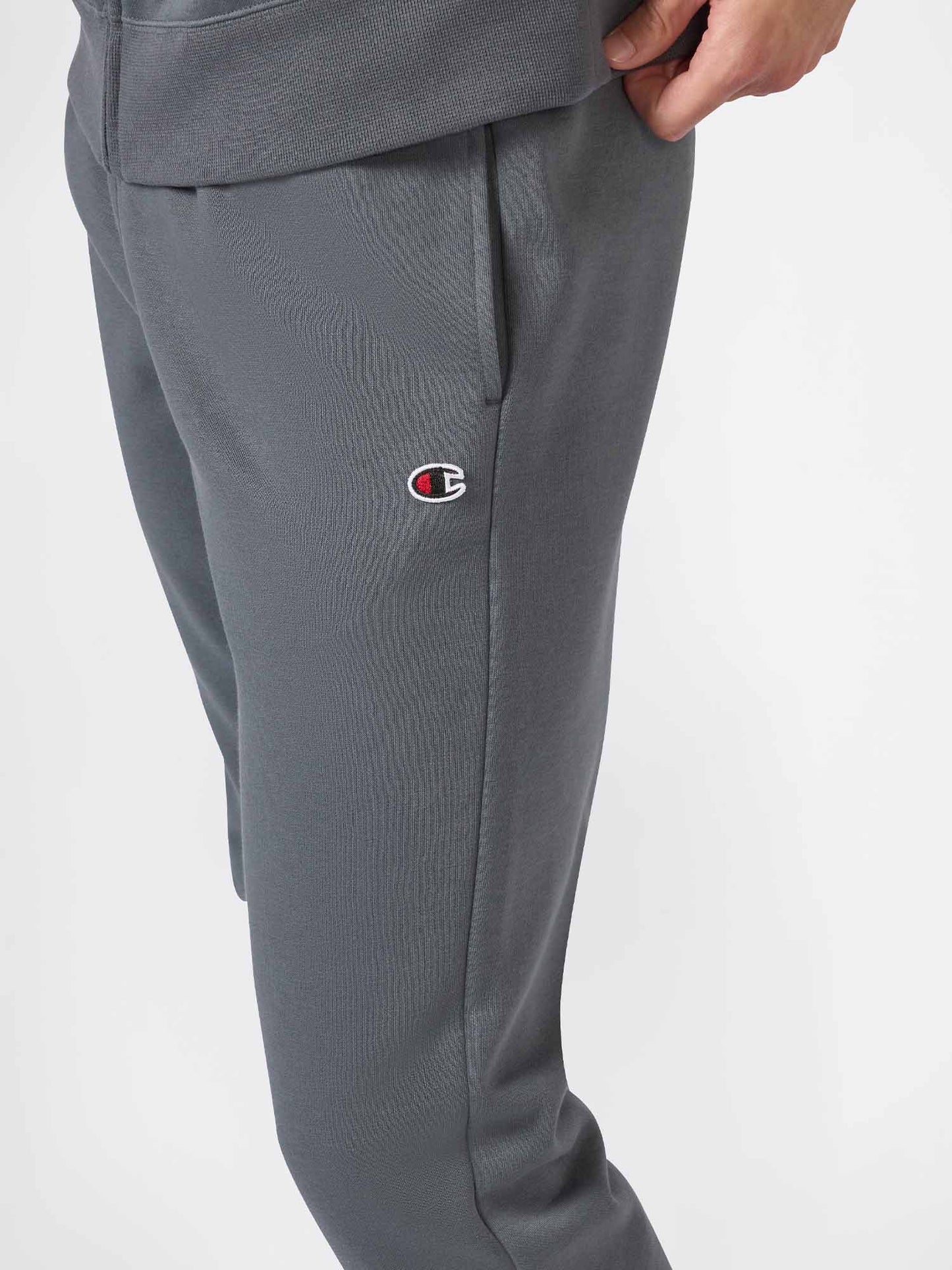 TUTA FULL ZIP E CAPPUCCIO CHAMPION DA UOMO BEIGE