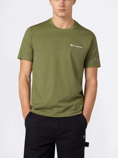 T-shirt maniche corte Champion Uomo in cotone verde