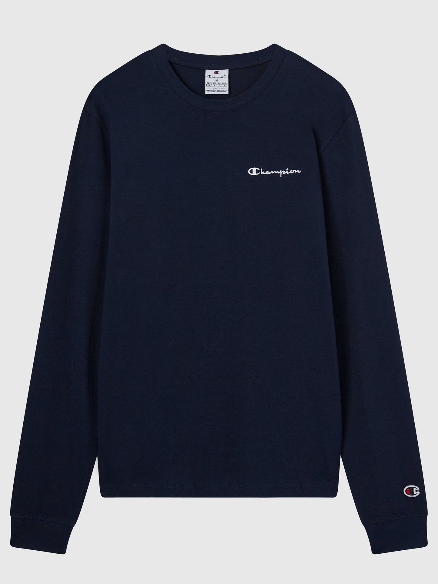 CHAMPION MAGLIA GIROCOLLO BASIC DA UOMO BLU