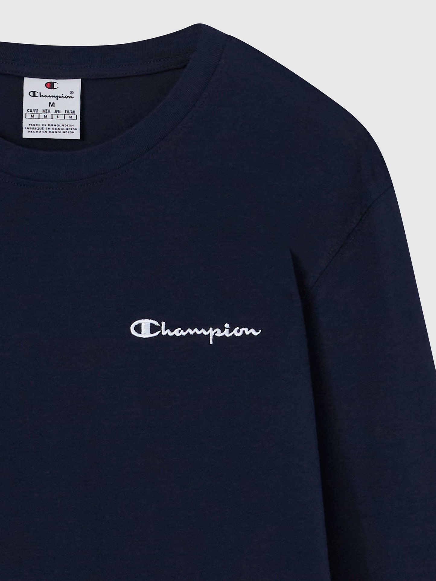 CHAMPION MAGLIA GIROCOLLO BASIC DA UOMO BLU