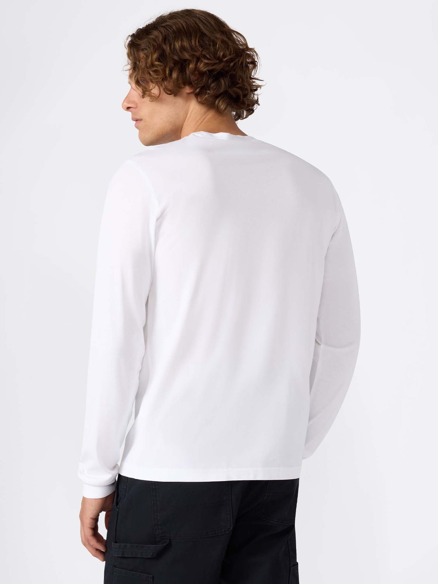 MAGLIA GIROCOLLO BASIC CHAMPION DA UOMO BIANCO