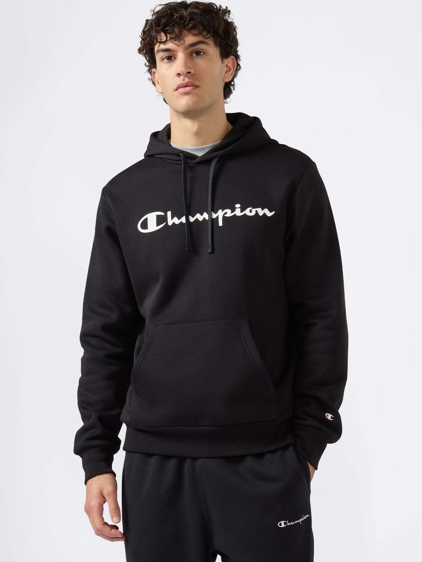 FELPA CON CAPPUCCIO CHAMPION DA UOMO NERO