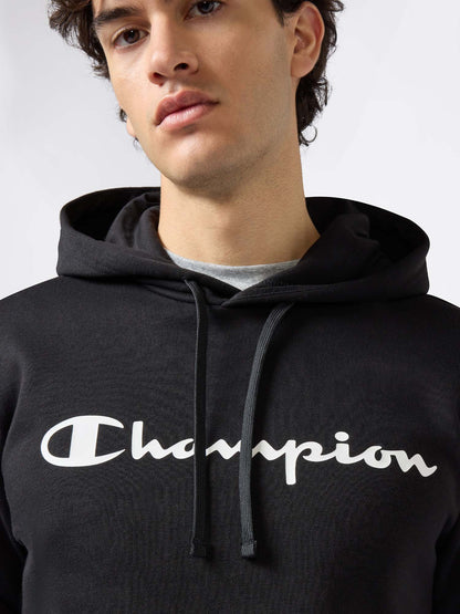 FELPA CON CAPPUCCIO CHAMPION DA UOMO NERO