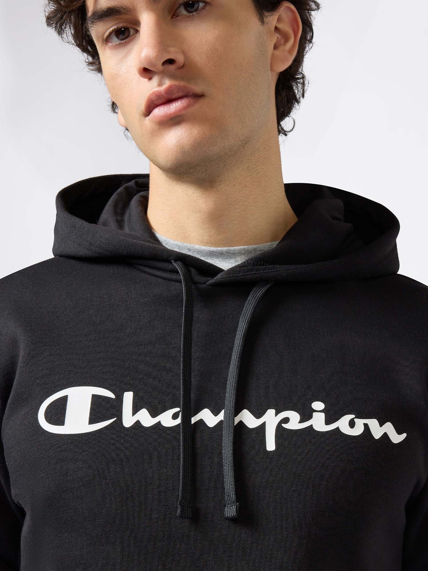 FELPA CON CAPPUCCIO CHAMPION DA UOMO NERO