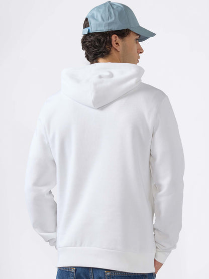 FELPA CON CAPPUCCIO CHAMPION DA UOMO BIANCO