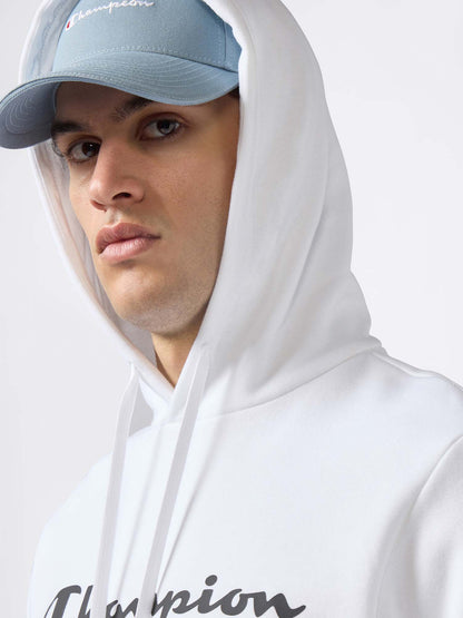 FELPA CON CAPPUCCIO CHAMPION DA UOMO BIANCO