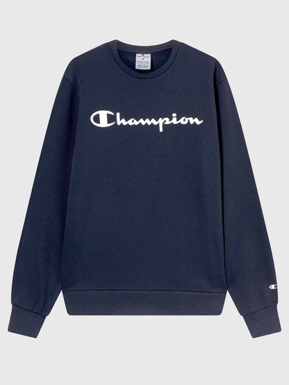 FELPA GIROCOLLO CHAMPION DA UOMO BLU