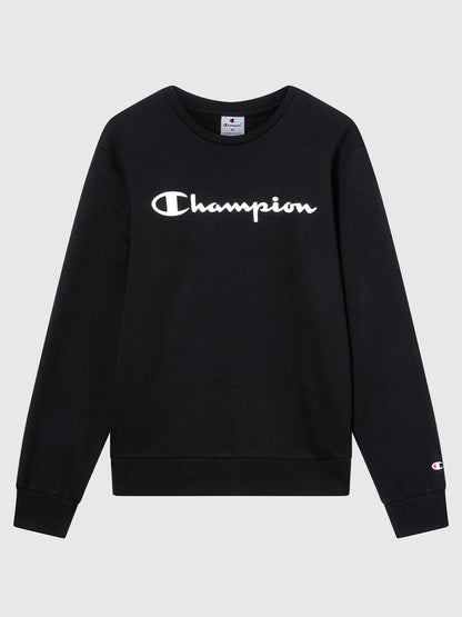 FELPA GIROCOLLO CHAMPION DA UOMO NERO