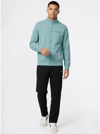 Champion tuta da uomo azzurra con zip full zip
