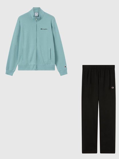 Champion tuta da uomo azzurra con zip full zip
