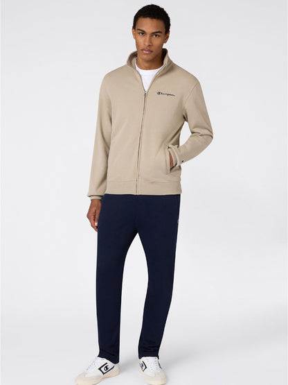 Champion tuta full zip da uomo beige con stile sportivo