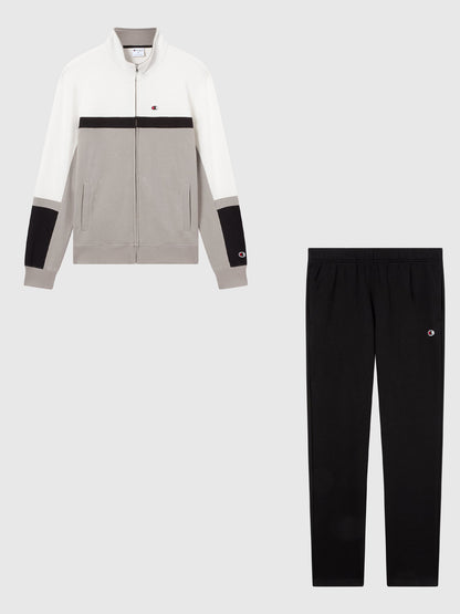 Champion tuta da uomo fango con zip full-zip e vestibilità regolare