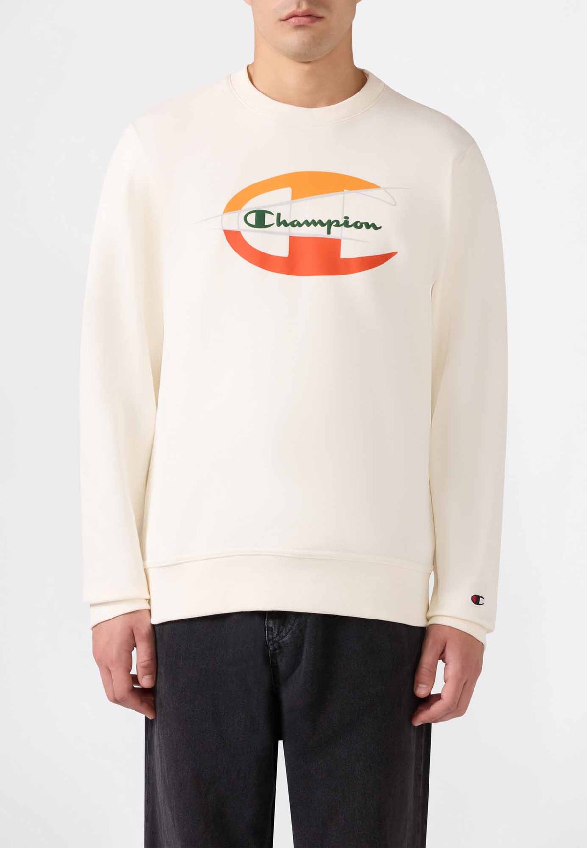 Champion felpa fl da uomo panna