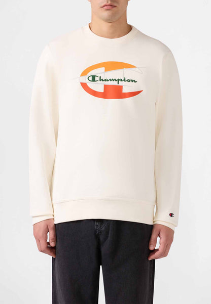Champion felpa fl da uomo panna