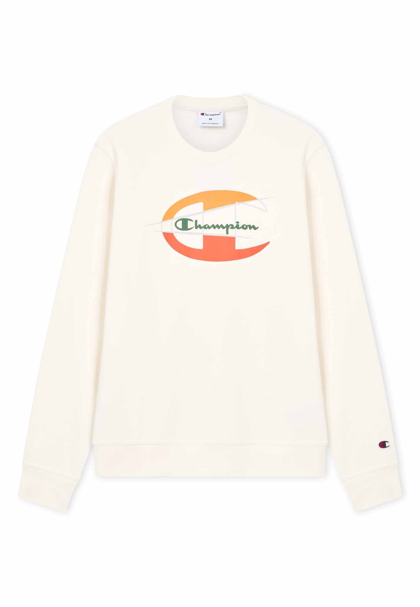Champion 222637 YS084, felpa da uomo panna