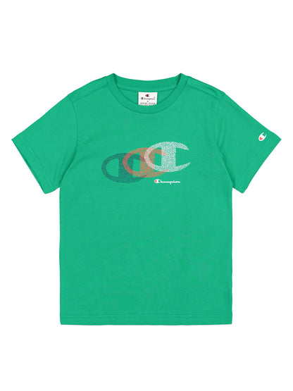 T-SHIRT CHAMPION BAMBINO VERDE