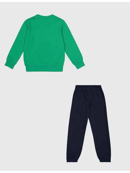TUTA CHAMPION BAMBINO VERDE BLU